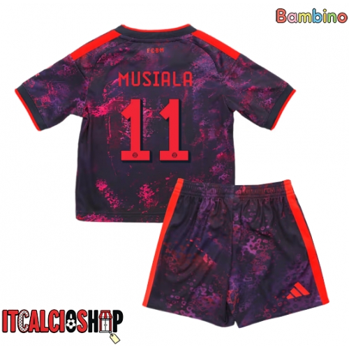 Bayern Munich Nathaniel Brown #11 Terza Maglia Bambino 2026-27 Manica Corta (+ Pantaloni corti)